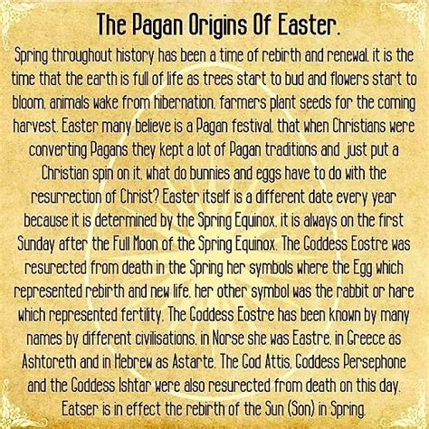 the real meaning of easter pagan holiday